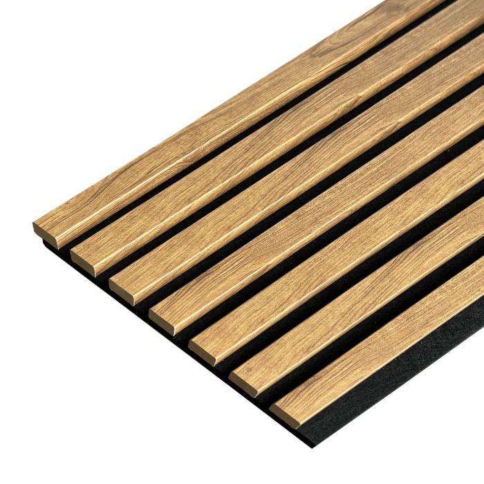Lamele ścienne akustyczne na filcu Złoty Dąb 2,1 x 30,5 cm – dł. 2,7 m