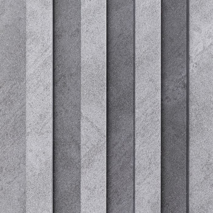 Lamele Ścienne Dekoracyjne Szary Brokat 2,4 x 16,8 cm – dł. 2,7 m