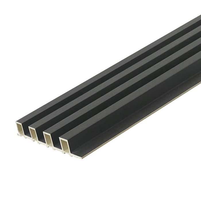 Lamele Ścienne Dekoracyjne Grafit 2,4 x 16,8 cm – dł. 2,7 m
