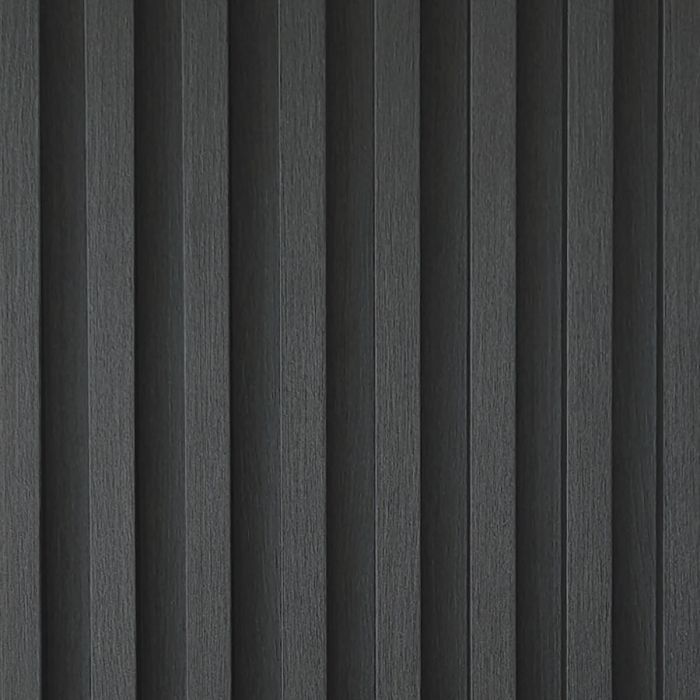 Lamele Ścienne Dekoracyjne Grafit 2,4 x 16,8 cm – dł. 2,7 m