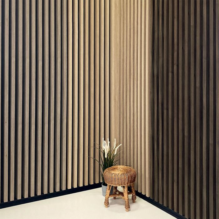 Lamele ścienne na płycie HDF Dąb Sonoma 4,1 x 17,5 cm – dł. 2,7 m