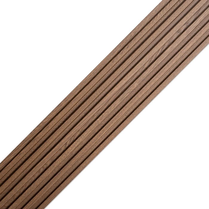 Lamele Ścienne SPC Niskie Dąb Ciemny Mat 1,2 x 15,5 cm – dł. 2,8 m