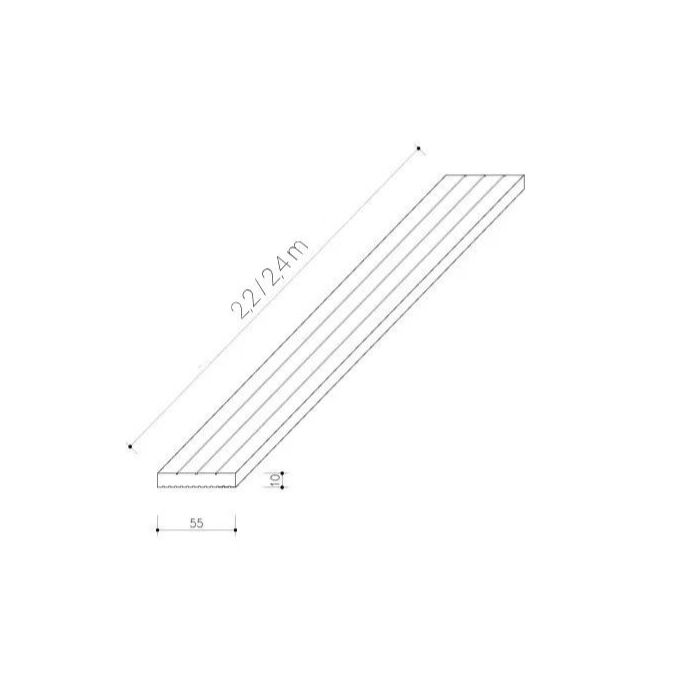 Listwa Kompozytowa Maskująca Standard/3D Brąz - dł. 2,4 m Listwa Kompozytowa Maskująca Standard/3D Brąz - dł. 2,4 m