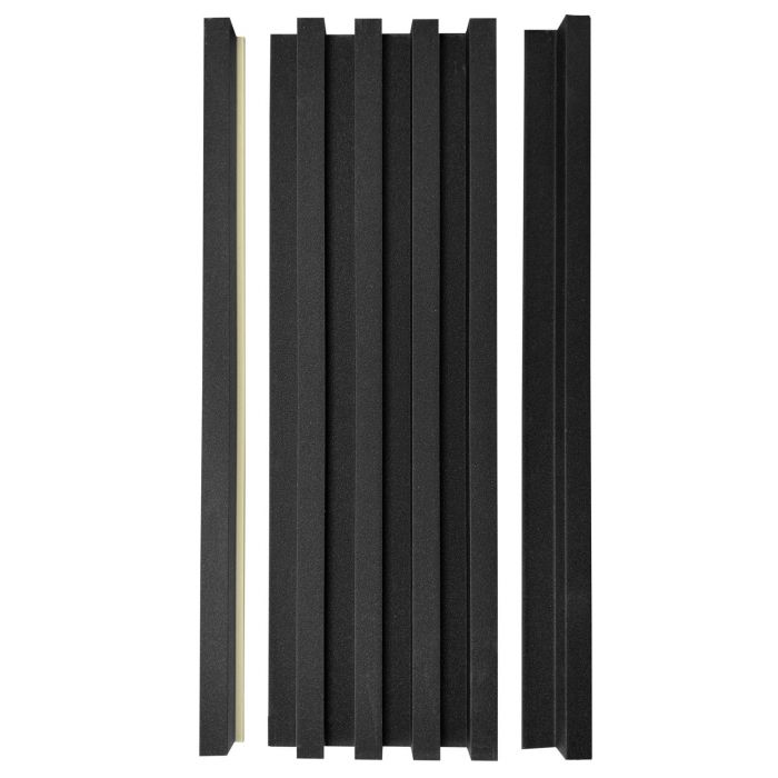 Listwa Lamelowa Startowa Czarny Brokat 2,4 x 2,4 cm – dł. 2,7 m
