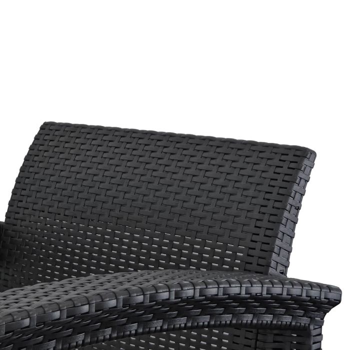 Zestaw Mebli Ogrodowych z technorattanu 5-osobowy Aura Antracyt Zestaw Mebli Ogrodowych z technorattanu 5-osobowy Aura Antracyt