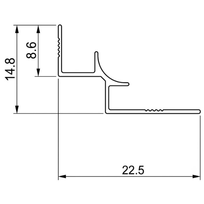 Narożnik wewnętrzny aluminiowy 4,5 mm do paneli ściennych Ciemny Szary Mat – 2,9 m Narożnik wewnętrzny aluminiowy 4,5 mm do paneli ściennych Ciemny Szary Mat – 2,9 m