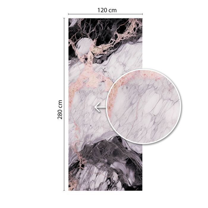 Panel Ścienny XXL Orobico Czarny Połysk 120 x 280 cm 3 mm (A)