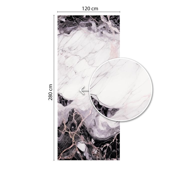 Panel Ścienny XXL Orobico Czarny Połysk 120 x 280 cm 3 mm (B)