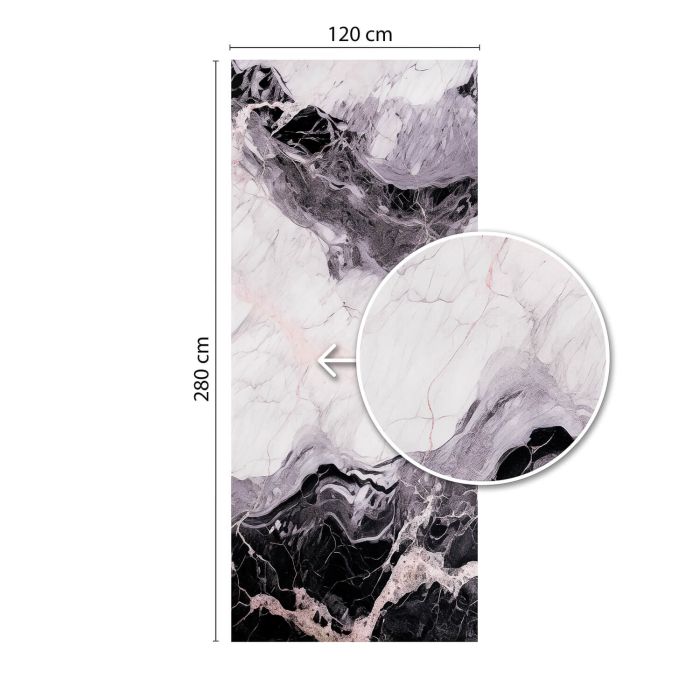 Panel Ścienny XXL Orobico Czarny Połysk 120 x 280 cm 3 mm (C)