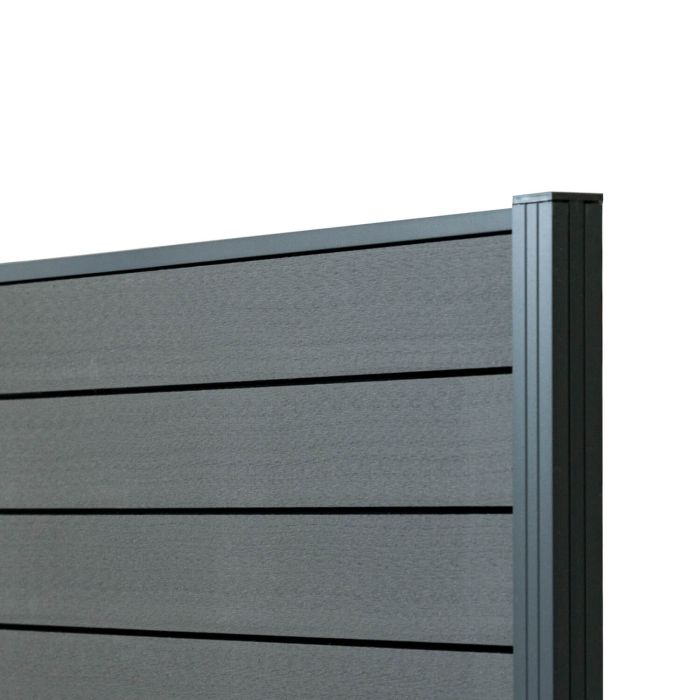Panel ogrodzeniowy kompozytowy Standard Antracyt – 1 słupek