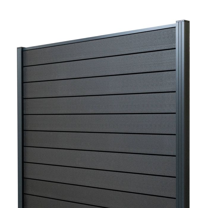 Panel ogrodzeniowy kompozytowy Standard Antracyt – 1 słupek