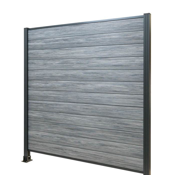Panel ogrodzeniowy kompozytowy Premium Gray – 1 słupek