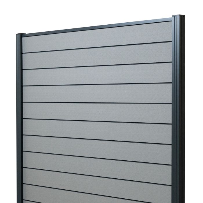 Panel ogrodzeniowy kompozytowy Standard Szary – 2 słupki