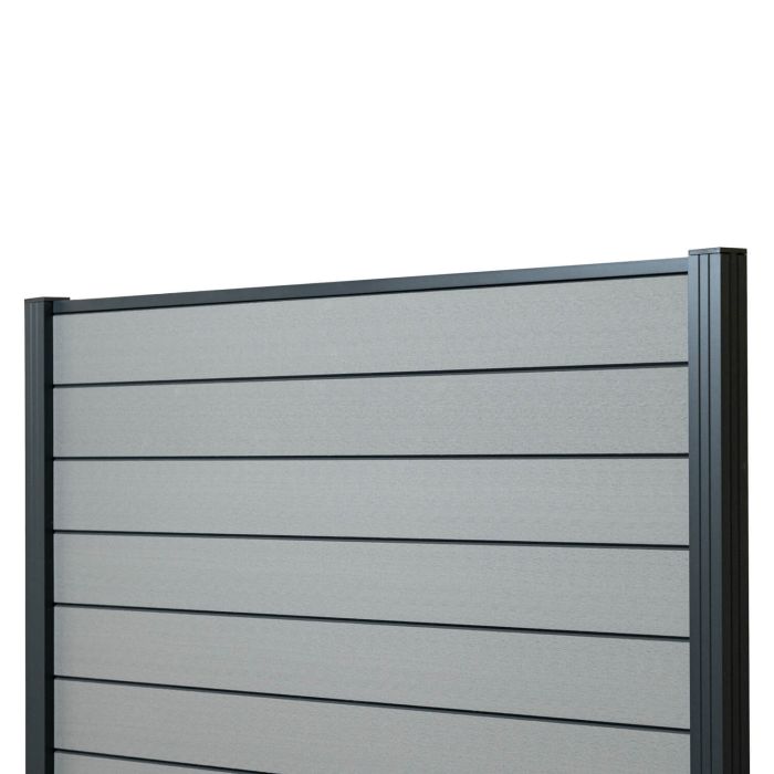 Panel ogrodzeniowy kompozytowy Standard Szary – 2 słupki