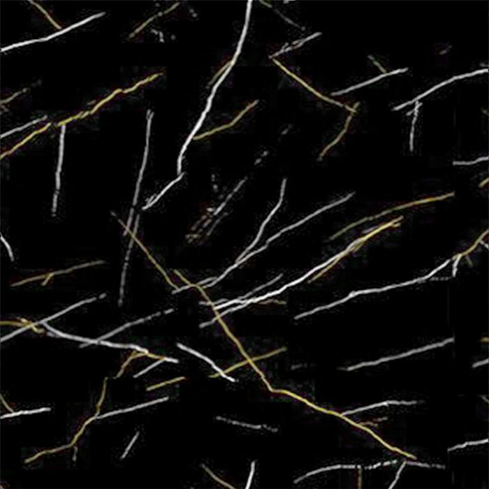 Panel Ścienny SPC Marmur Marquina Czarny Połysk 60 x 120 cm 4 mm