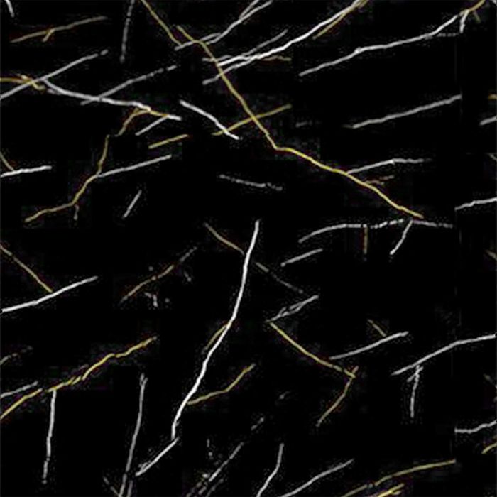Panel Ścienny SPC Marmur Marquina Czarny Połysk 60 x 120 cm 4 mm