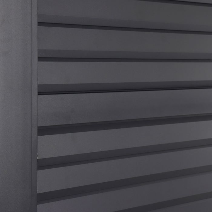 Panel żaluzjowy poziomy regulowany do pergoli ogrodowej Antracyt