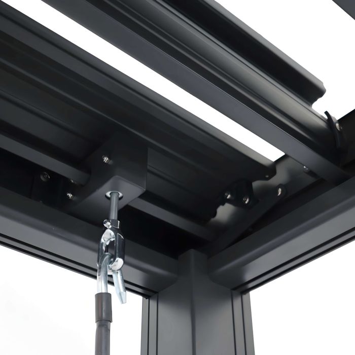 Pergola Ogrodowa Aluminiowa z regulowanym dachem Antracyt 3 x 4 m Pergola Ogrodowa Aluminiowa z regulowanym dachem Antracyt 3 x 4 m