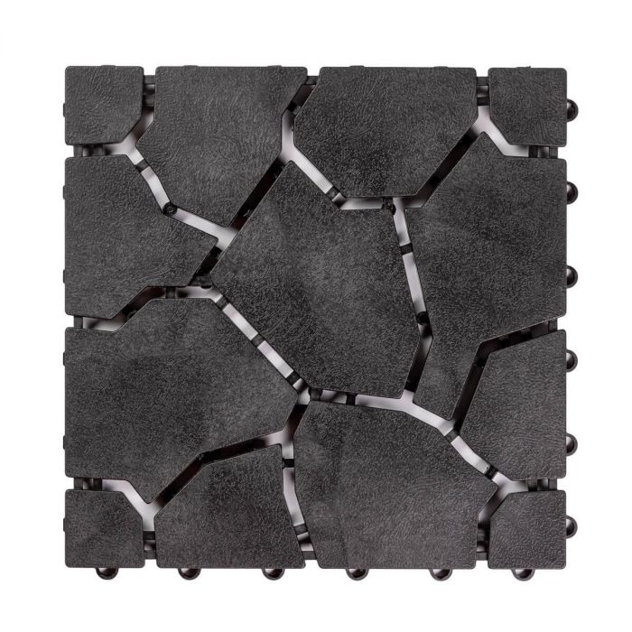 Płytka Ogrodowa Tarasowa Uni-Floor Kamień Antracyt 28 x 28 x 1,5 cm