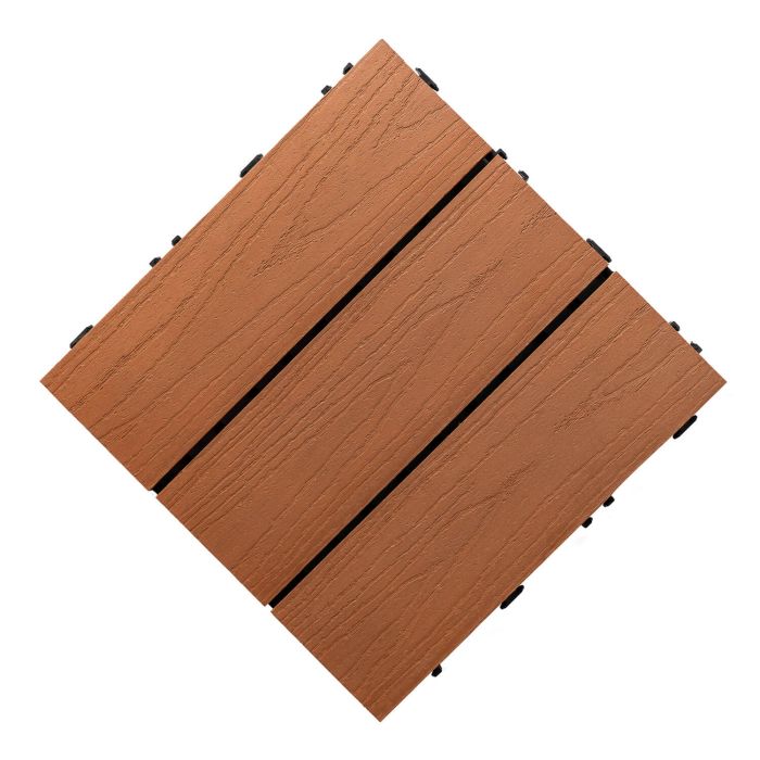 Podest Tarasowy Kompozytowy 3D Solid Jasny Brąz 30 x 30 x 2,5 cm