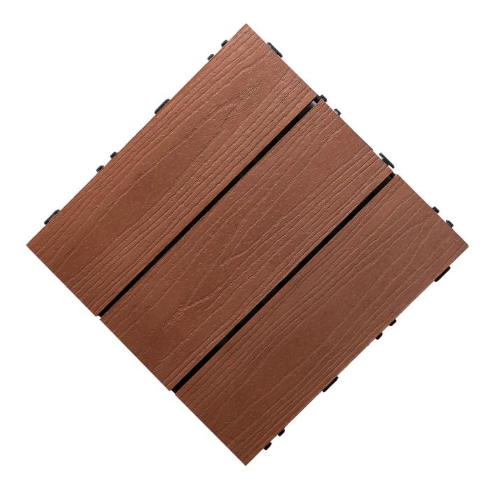 Podest Tarasowy Kompozytowy 3D Solid Mahoń 30 x 30 x 2,5 cm