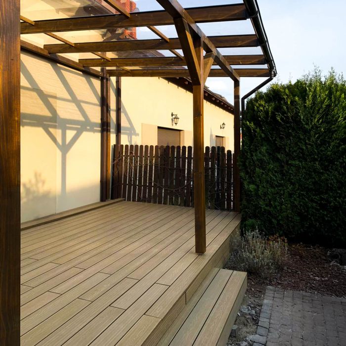 Deska Tarasowa Kompozytowa 3D Miodowy Teak - dł. 4 m