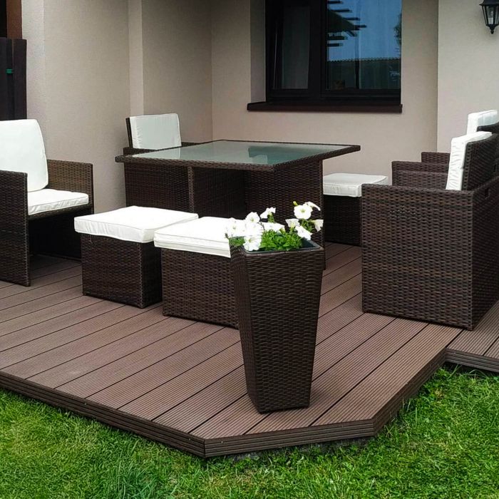 Deska Tarasowa Kompozytowa Standard 15 Brąz – dł. 4 m