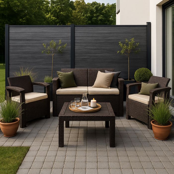 Deska Ogrodzeniowa Premium Antracyt 162 x 20 mm – dł. 1,8 m