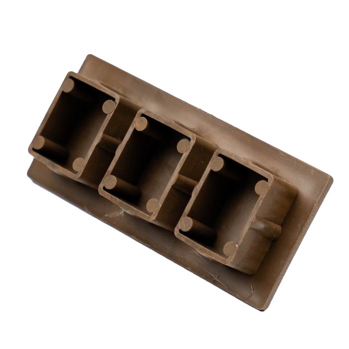 Zaślepka do profili dekoracyjnych 9 x 4 cm Premium Teak Zaślepka do profili dekoracyjnych 9 x 4 cm Premium Teak