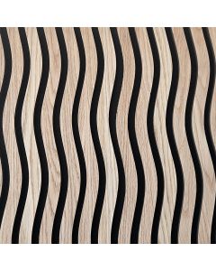Lamele ścienne akustyczne na filcu S-Line Dąb Naturalny Fornir 2,1 x 30,5 cm &ndash; dł. 2,7 m