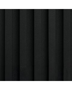 Lamele Ścienne Dekoracyjne Czarny Brokat 2,4 x 16,8 cm &ndash; dł. 2,7 m