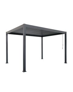 Pergola Ogrodowa Aluminiowa z regulowanym dachem Antracyt 3 x 4 m