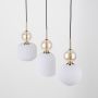 Lampa wisząca SOPHIA COGNAC Złota 11591