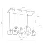 Lampa wisząca CUBUS Grafitowa 4113