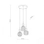 Lampa wisząca SOPHIA COGNAC 11041