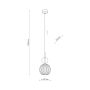 Lampa wisząca SOPHIA COGNAC Złota 11590