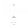 Lampa wisząca AMURA Brązowa 11438