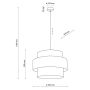Lampa wisząca CALISTO Czarna 5099