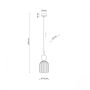 Lampa wisząca SOPHIA COGNAC Zielona 11146