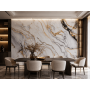Panel Ścienny XXL Arabescato Złoty Połysk 360 x 280 cm 3 mm – zestaw 3 szt. (ABC)
