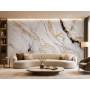 Panel Ścienny XXL Arabescato Złoty Połysk 360 x 280 cm 3 mm – zestaw 3 szt. (ABC)