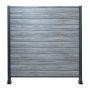 Panel ogrodzeniowy kompozytowy Premium Gray – 1 słupek