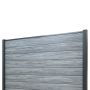 Panel ogrodzeniowy kompozytowy Premium Gray – 2 słupki