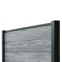 Panel ogrodzeniowy kompozytowy Premium Gray – 1 słupek