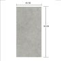  Panel Podłogowy SPC Winylowy Kamień Limestone Szary Mat 45 x 90 cm 4 mm