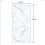 Panel Podłogowy Winylowy SPC Marmur Calacatta Biały Połysk 45 x 90 cm 4 mm