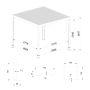 Pergola Ogrodowa Aluminiowa z regulowanym dachem Antracyt 3 x 3 m