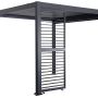 Panel żaluzjowy poziomy regulowany do pergoli ogrodowej Antracyt