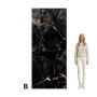 Panel Ścienny XXL Portoro Czarny Połysk 120 x 280 cm 3 mm (B)