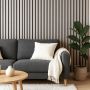 Lamele ścienne akustyczne na filcu Dąb Sonoma 2,1 x 30,5 cm – dł. 2,7 m